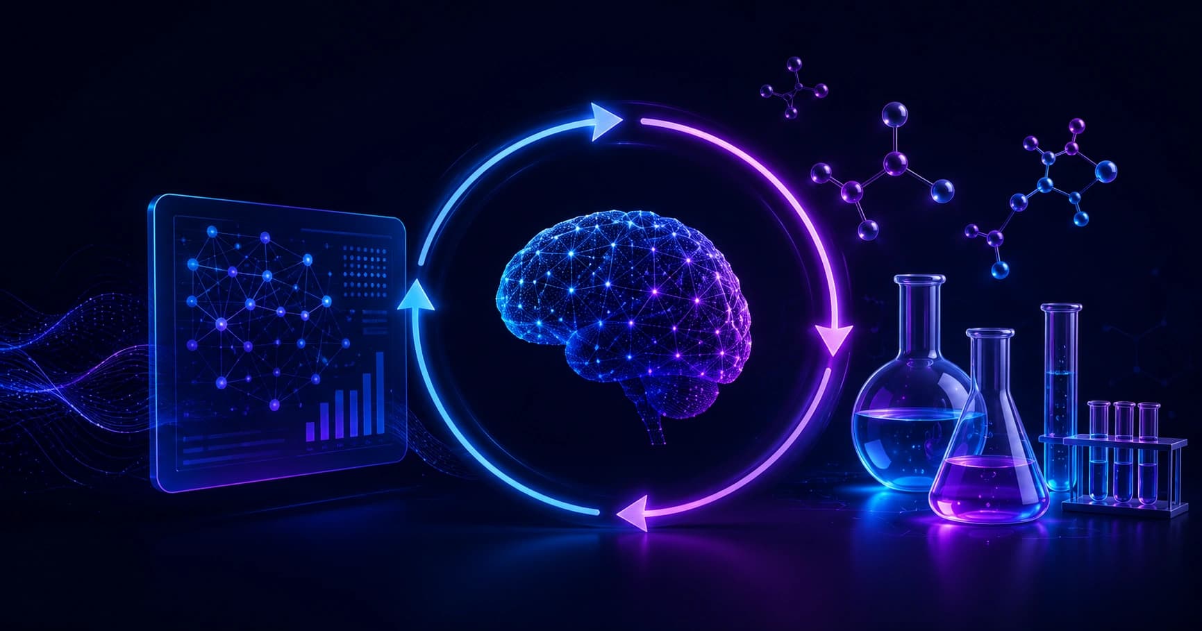 Closed Loop Transfer Enables Artificial Intelligence to Yield Chemical Knowledge
