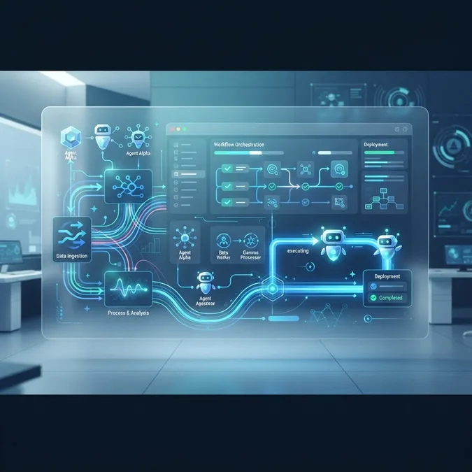 Autonomous AI agents managing digital workflows in 2026