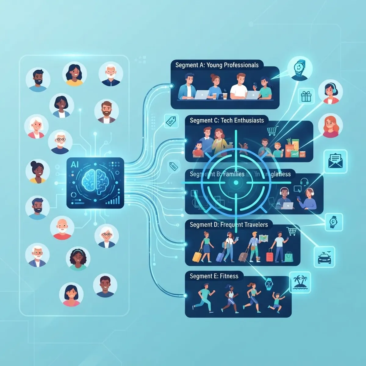 AI audience targeting and segmentation