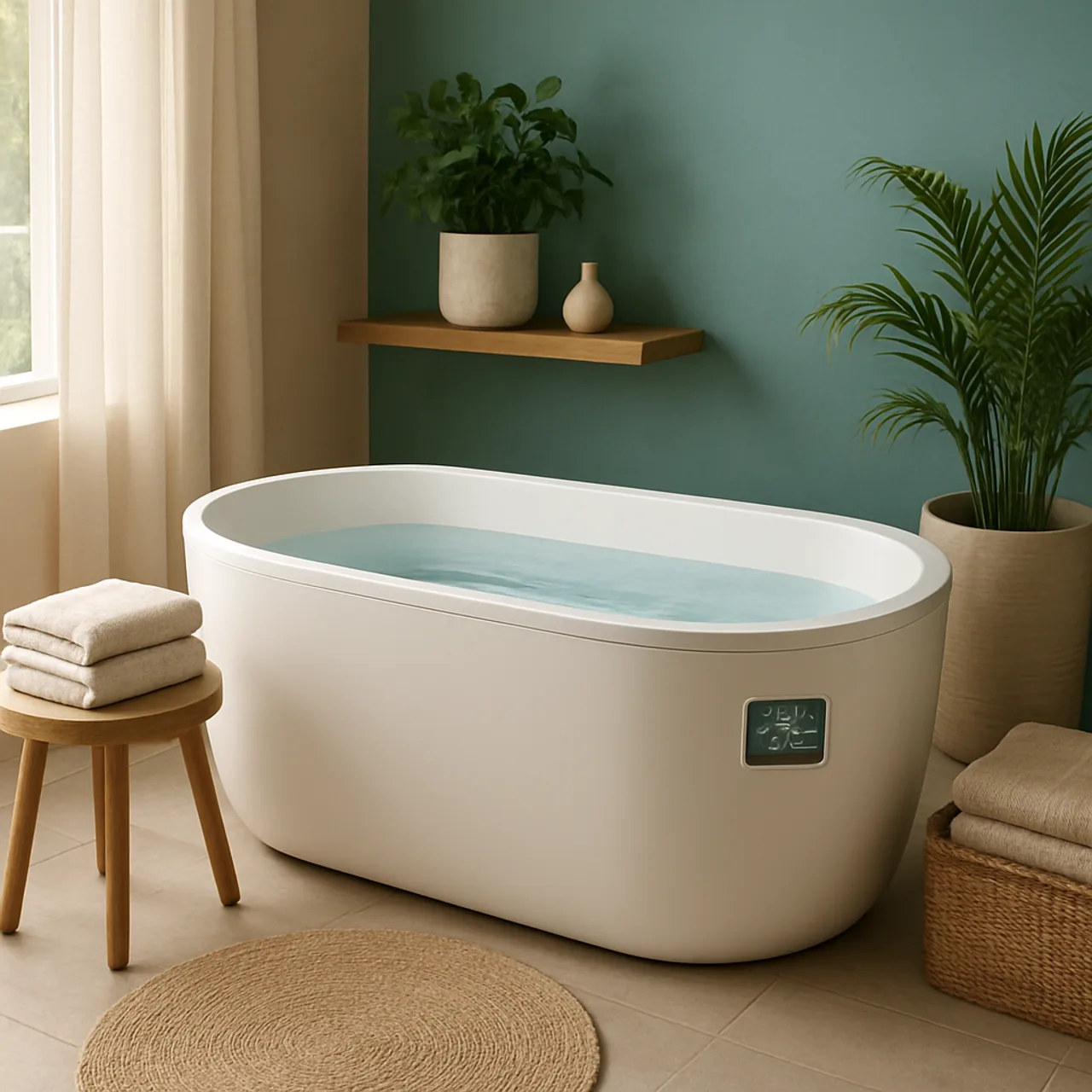 Serene spa-like bathroom designed for relaxation and wellness