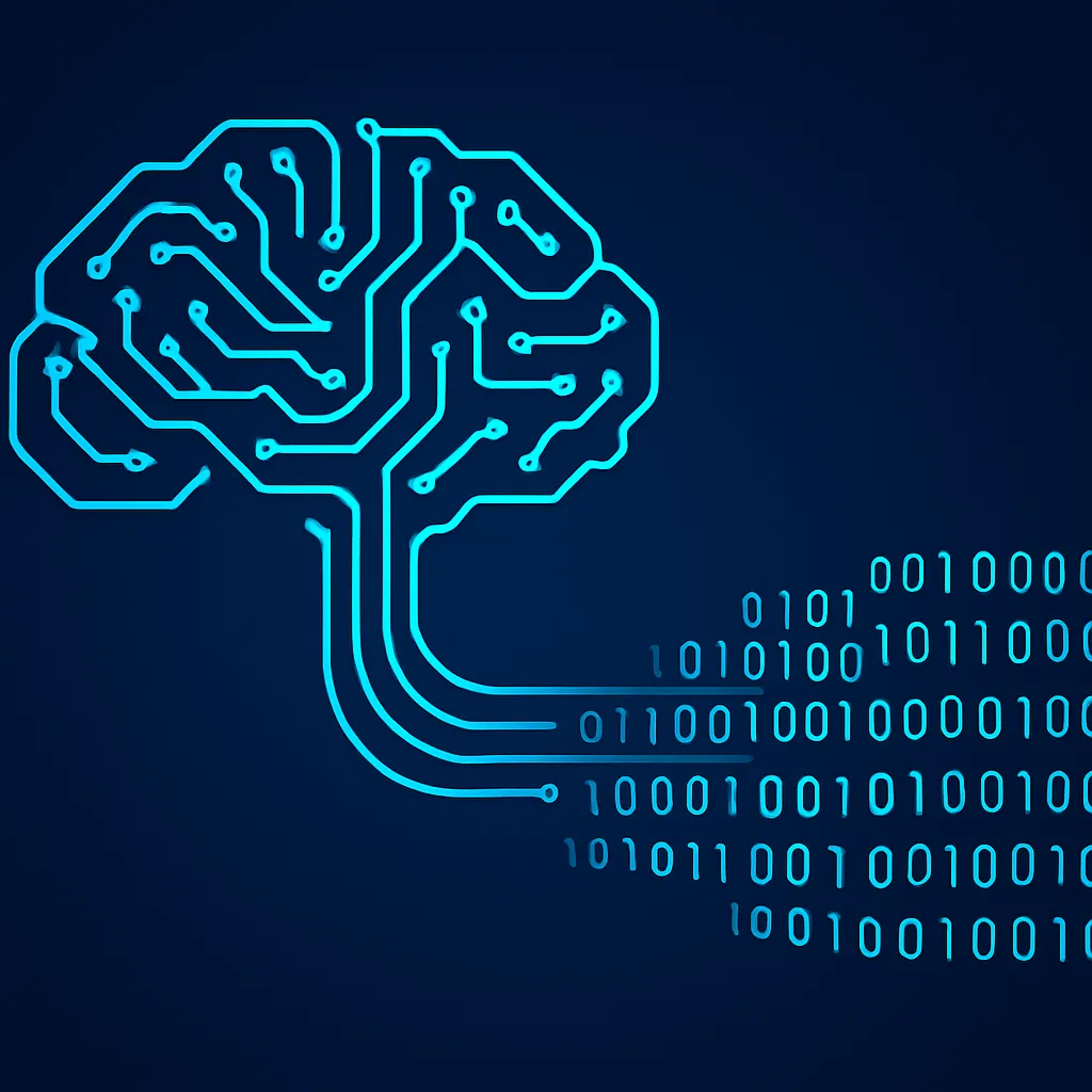 AI BinaryMove overview with neural network and binary data