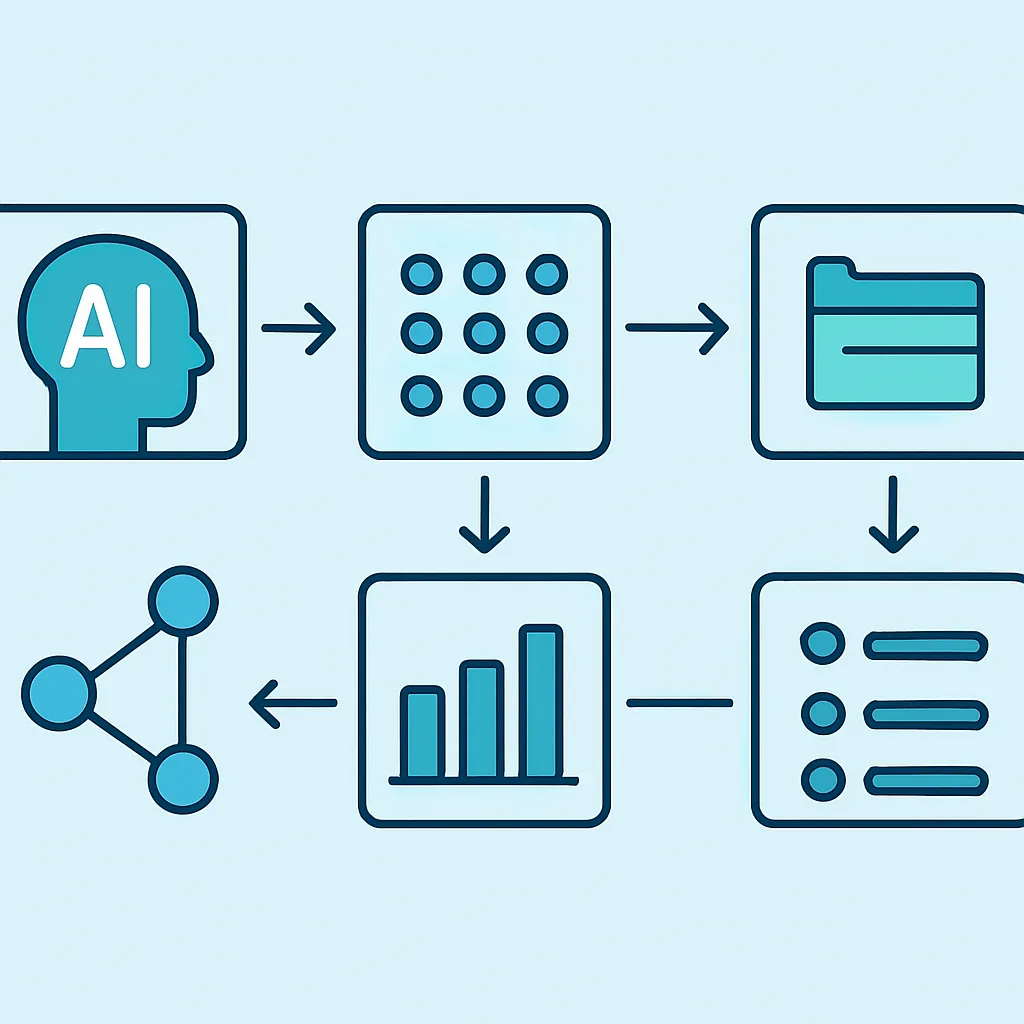 AI category management workflow diagram