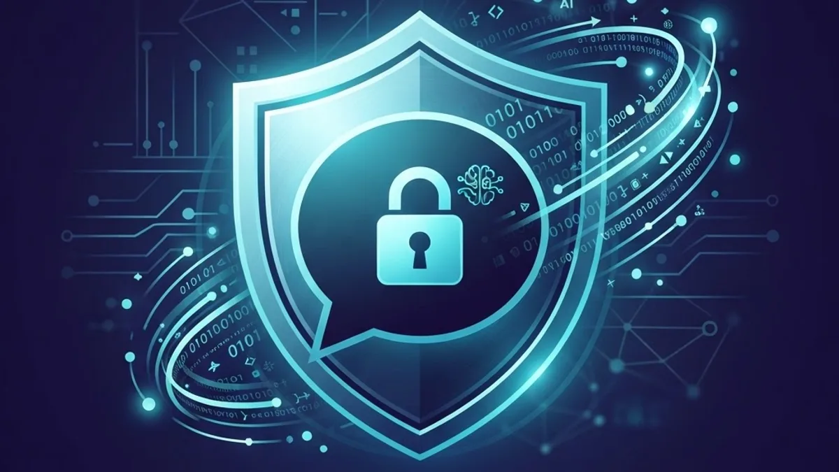 AI chatbot data privacy and security shield