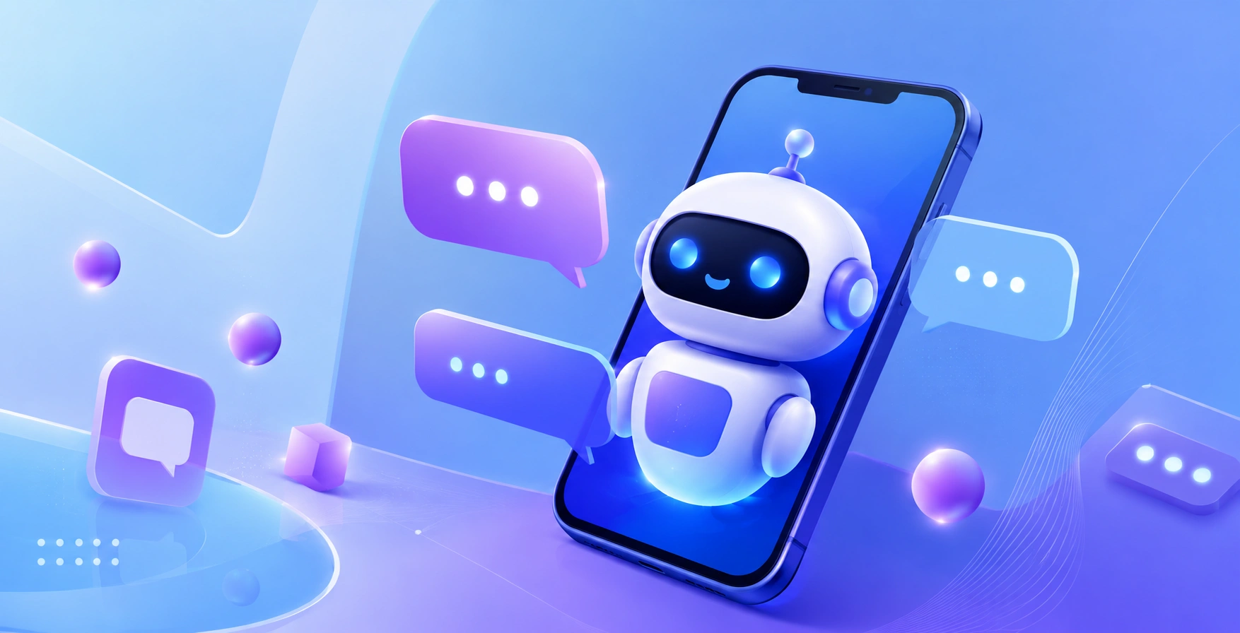AI chatbot app interface on a smartphone