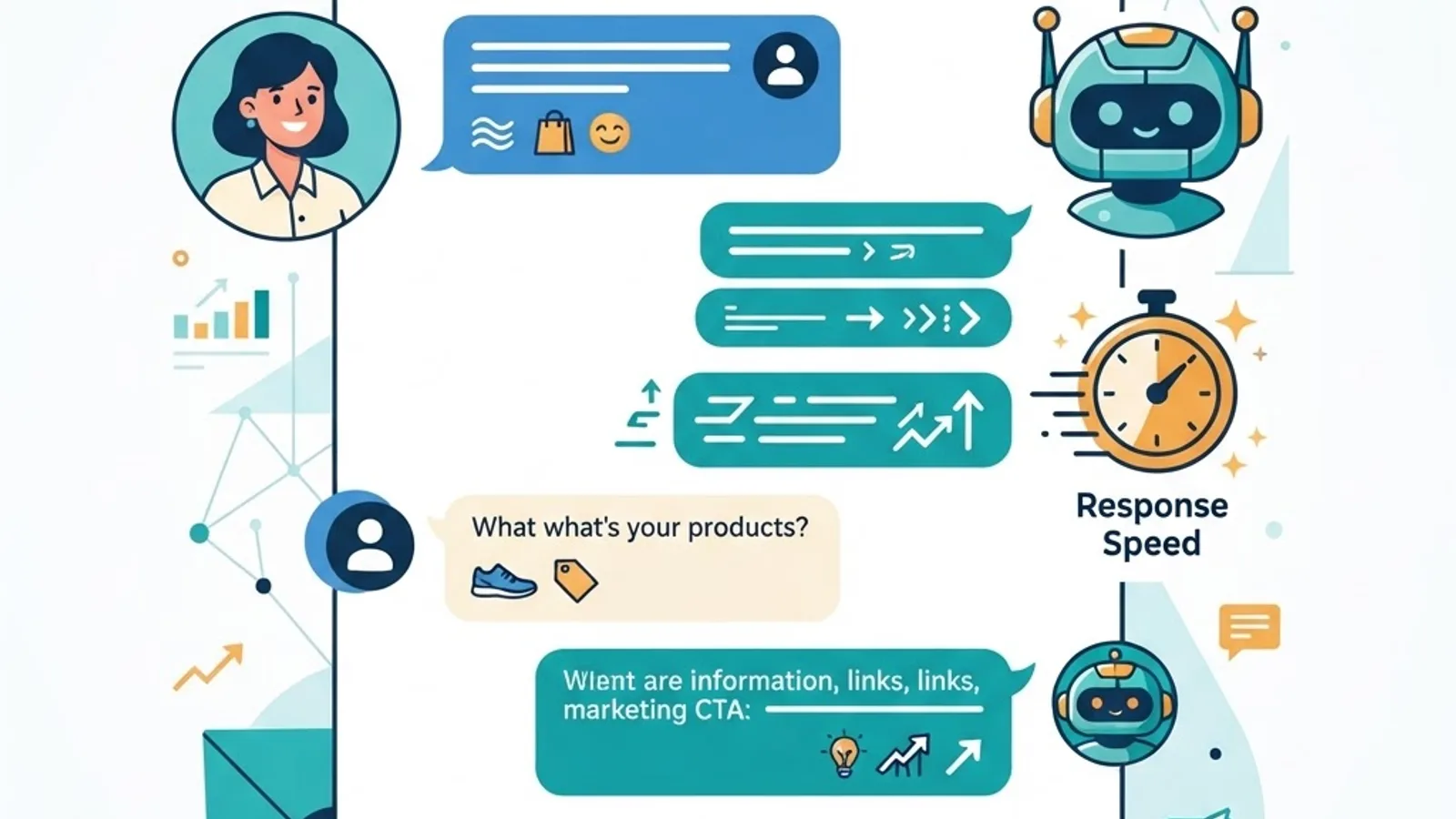 AI chatbot handling conversational marketing at scale