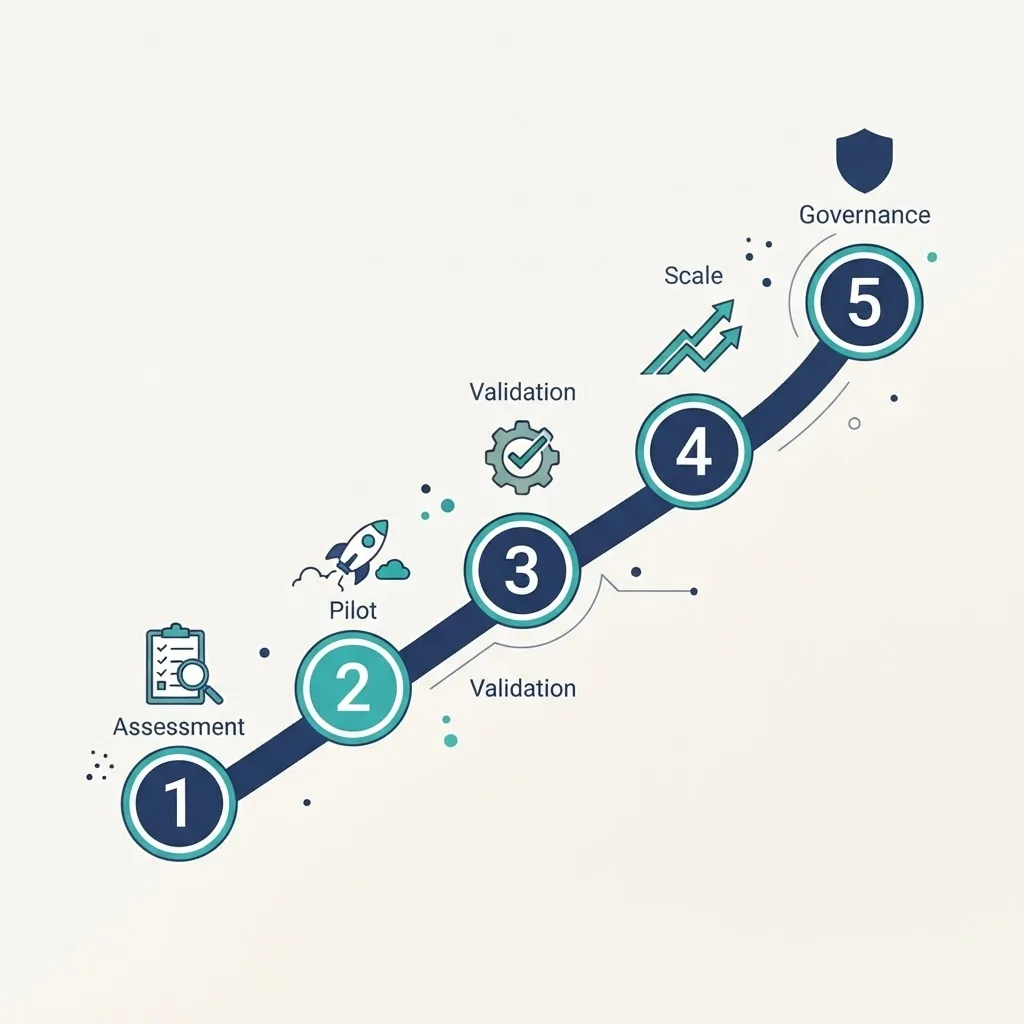 Implementation roadmap for AI in clinical data management