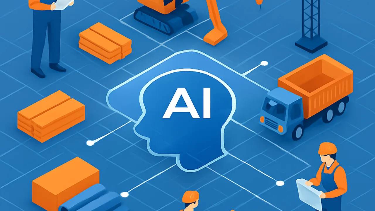 AI optimizing resource allocation across a construction site
