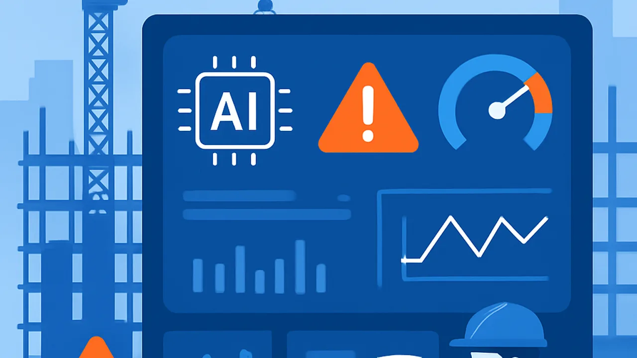 AI risk management dashboard for construction scheduling