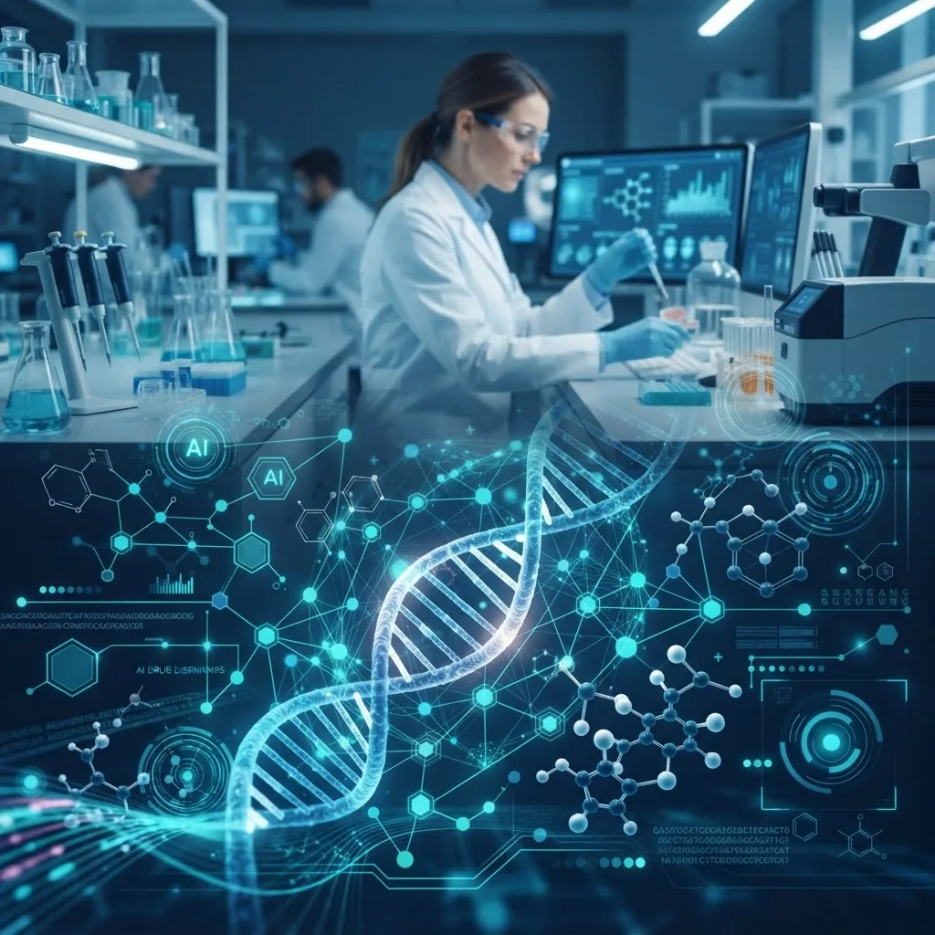 AI-driven drug discovery with molecular structures and DNA