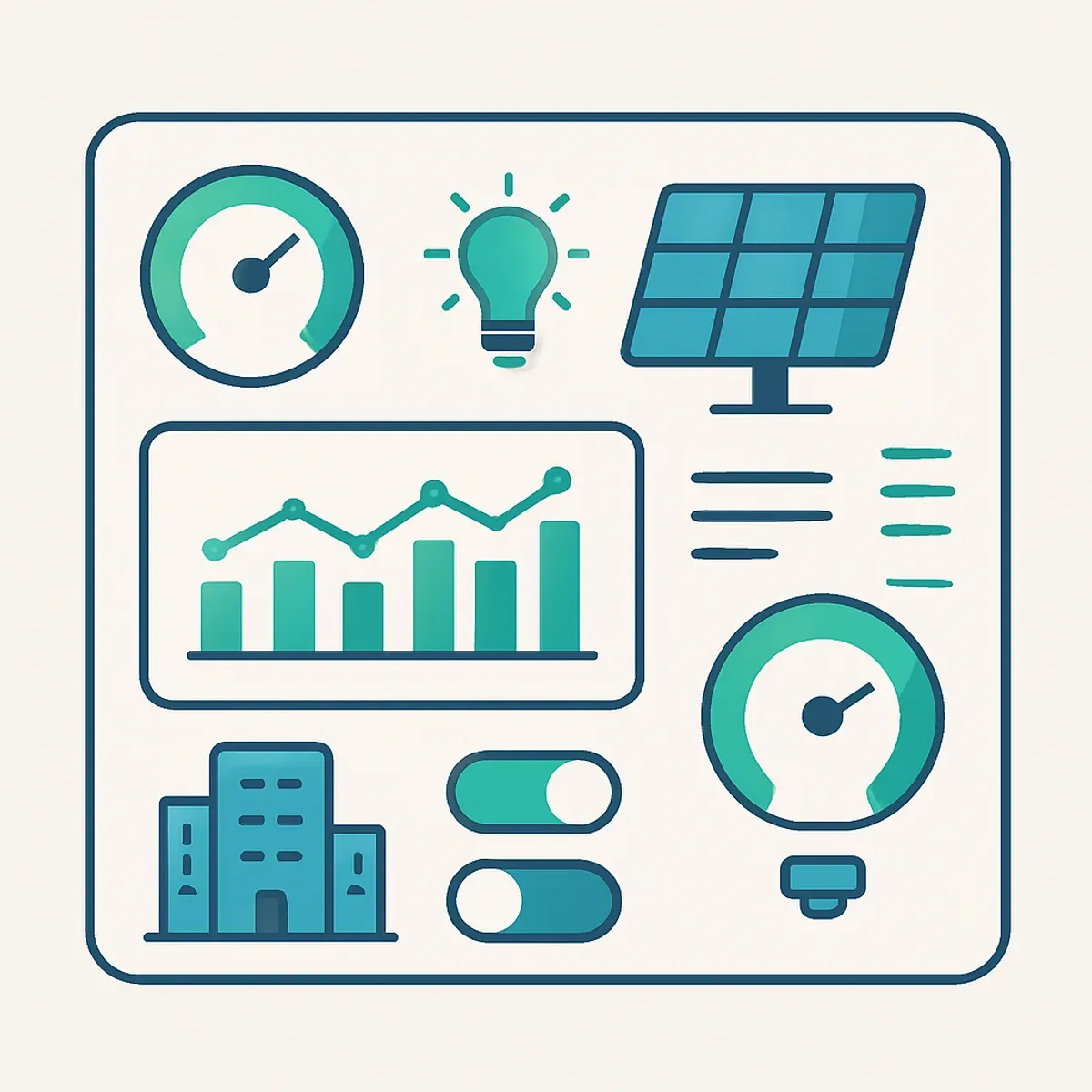 AI energy optimization dashboard for smart buildings