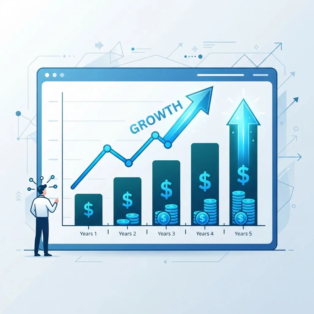 AI engineer salary trends shown with rising charts