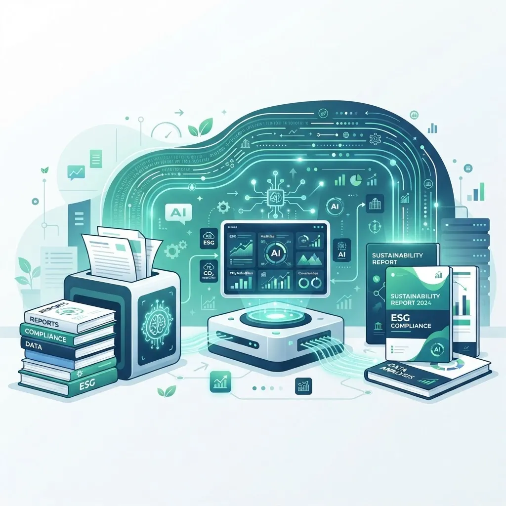 Automated ESG reporting illustration