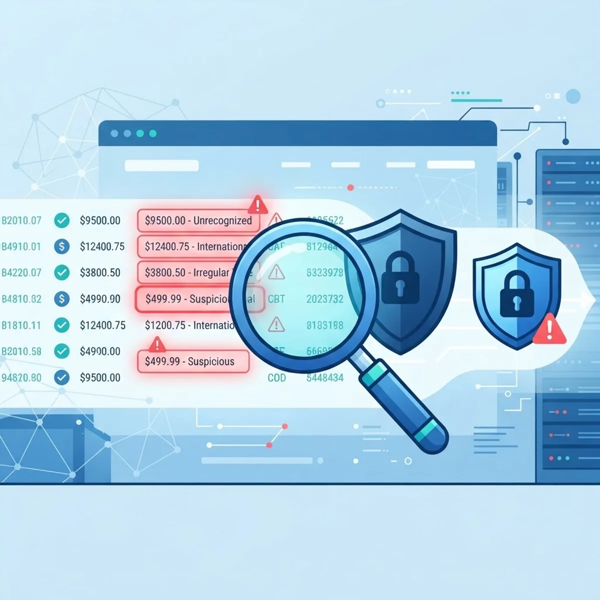 AI fraud detection scanning banking transactions