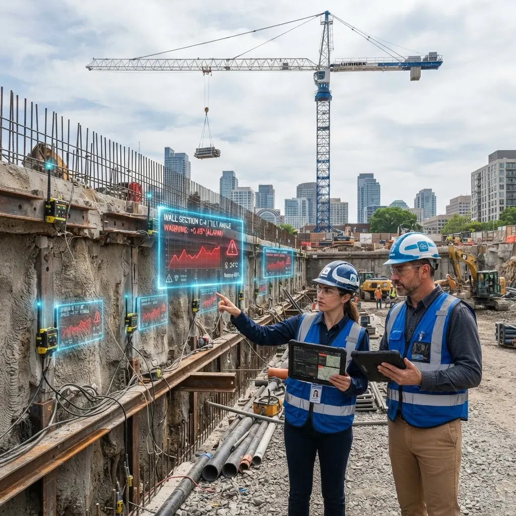 AI inclinometer improving construction site safety