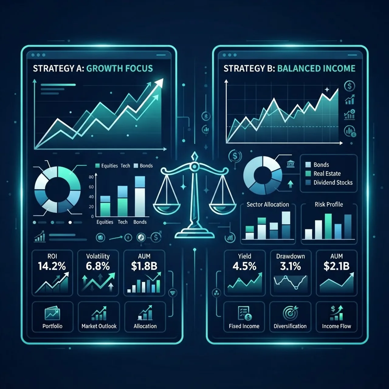 AI index versus benchmark comparison