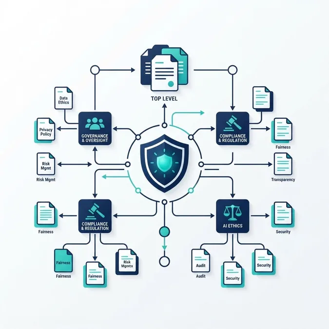 AI legal governance framework diagram