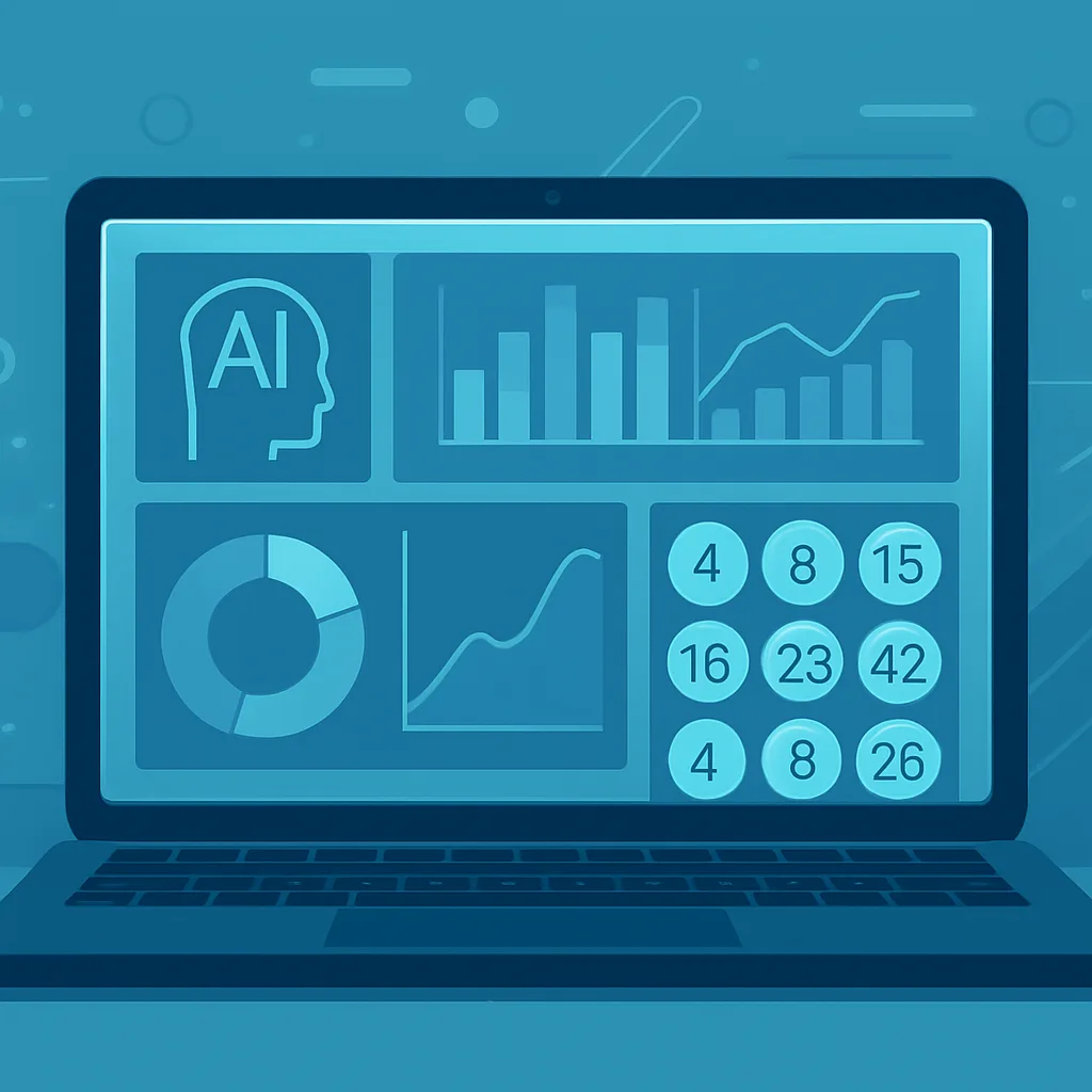 Overview of Artificial Intelligence Lottery Software dashboard