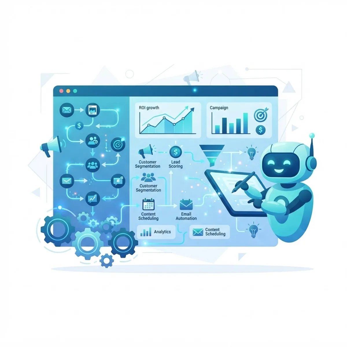 AI marketing automation overview dashboard