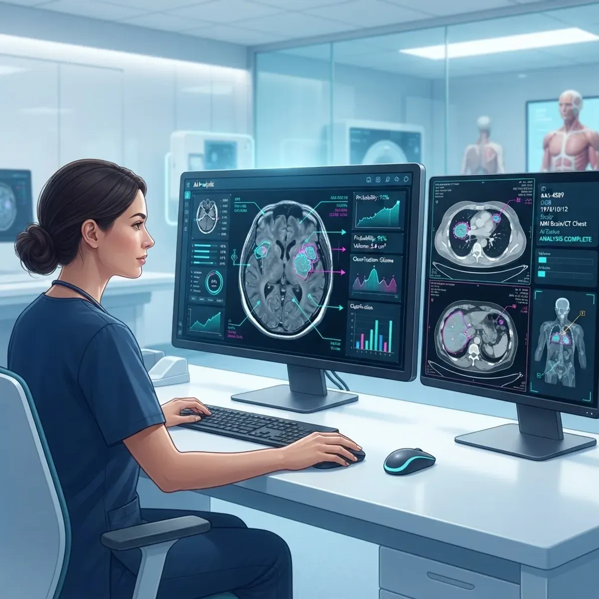 AI medical imaging analysis of radiology scans