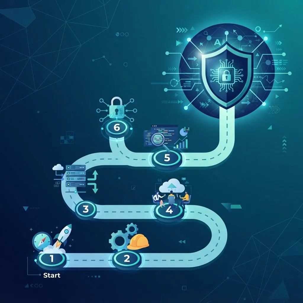Step-by-step roadmap for implementing AI in network security