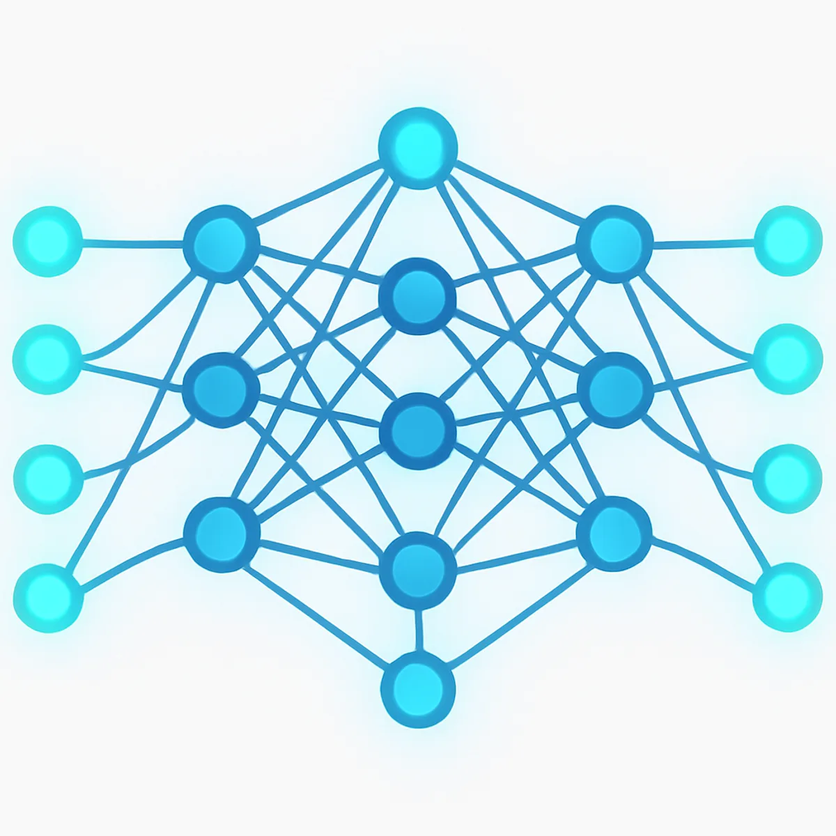 Deep learning neural network layers illustration