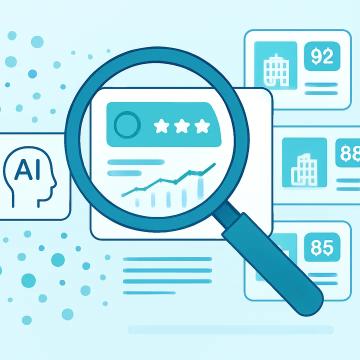 AI-powered deal sourcing scanning company data points in private equity