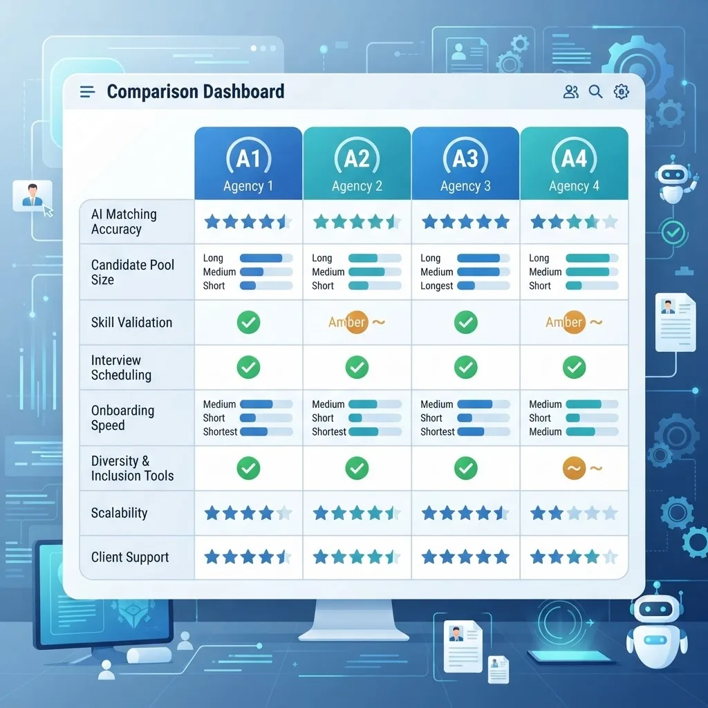 AI recruitment agency comparison