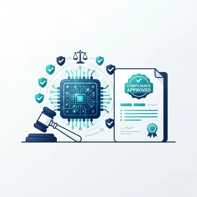 AI regulation and compliance illustration