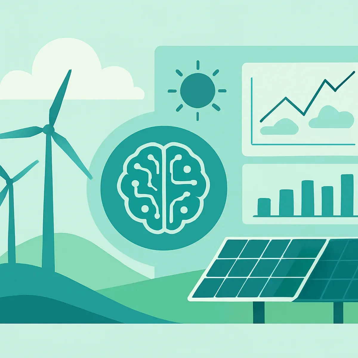 AI renewable energy forecasting with wind and solar