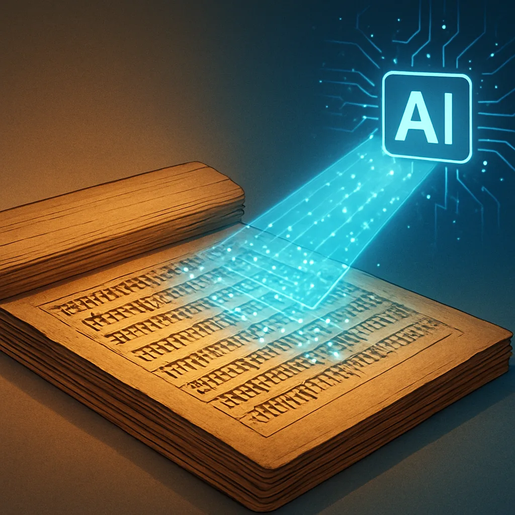 AI digitizing ancient Sanskrit manuscripts