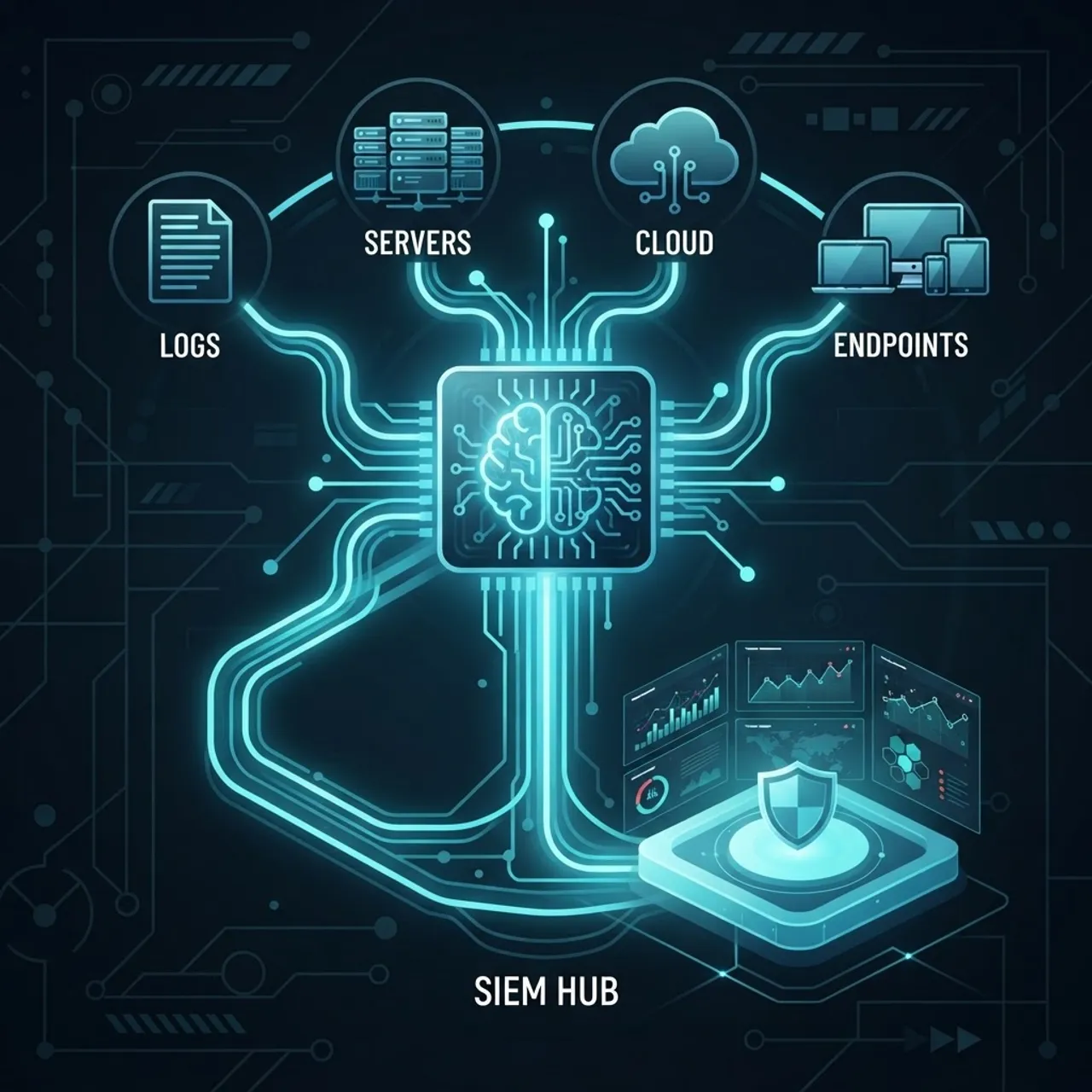 AI integrating with a SIEM security platform
