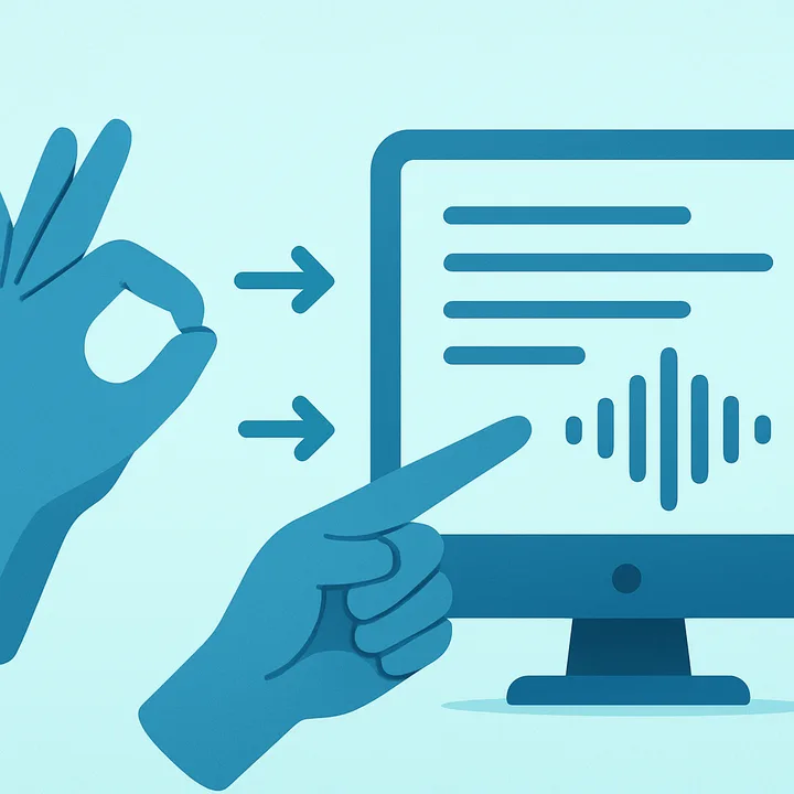 AI translating sign language into text and speech