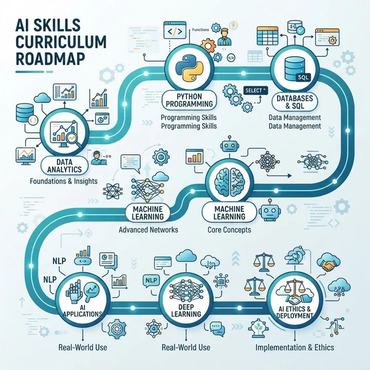 AI skills roadmap for the MIS curriculum
