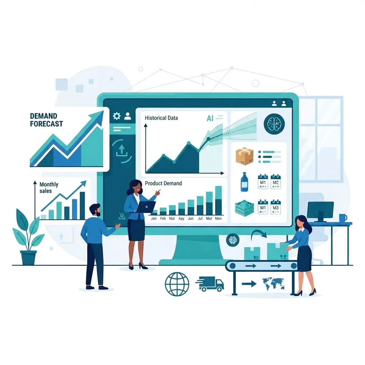 AI demand forecasting in supply chain