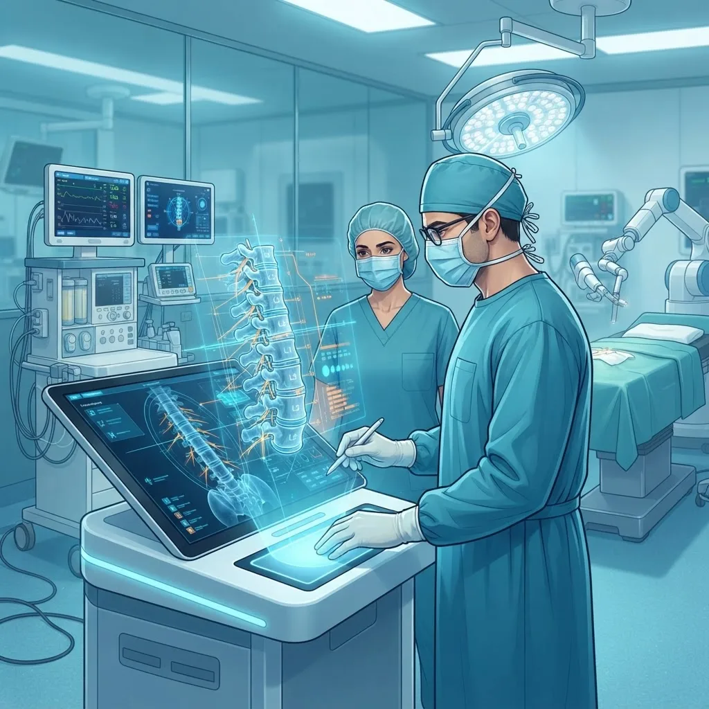 AI-assisted spine surgery planning with a 3D digital spine model