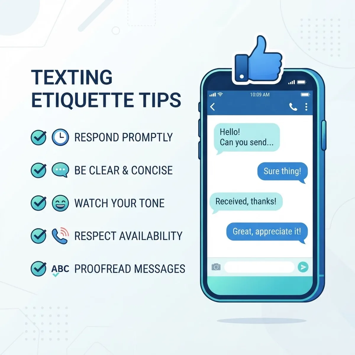 AI texting etiquette tips