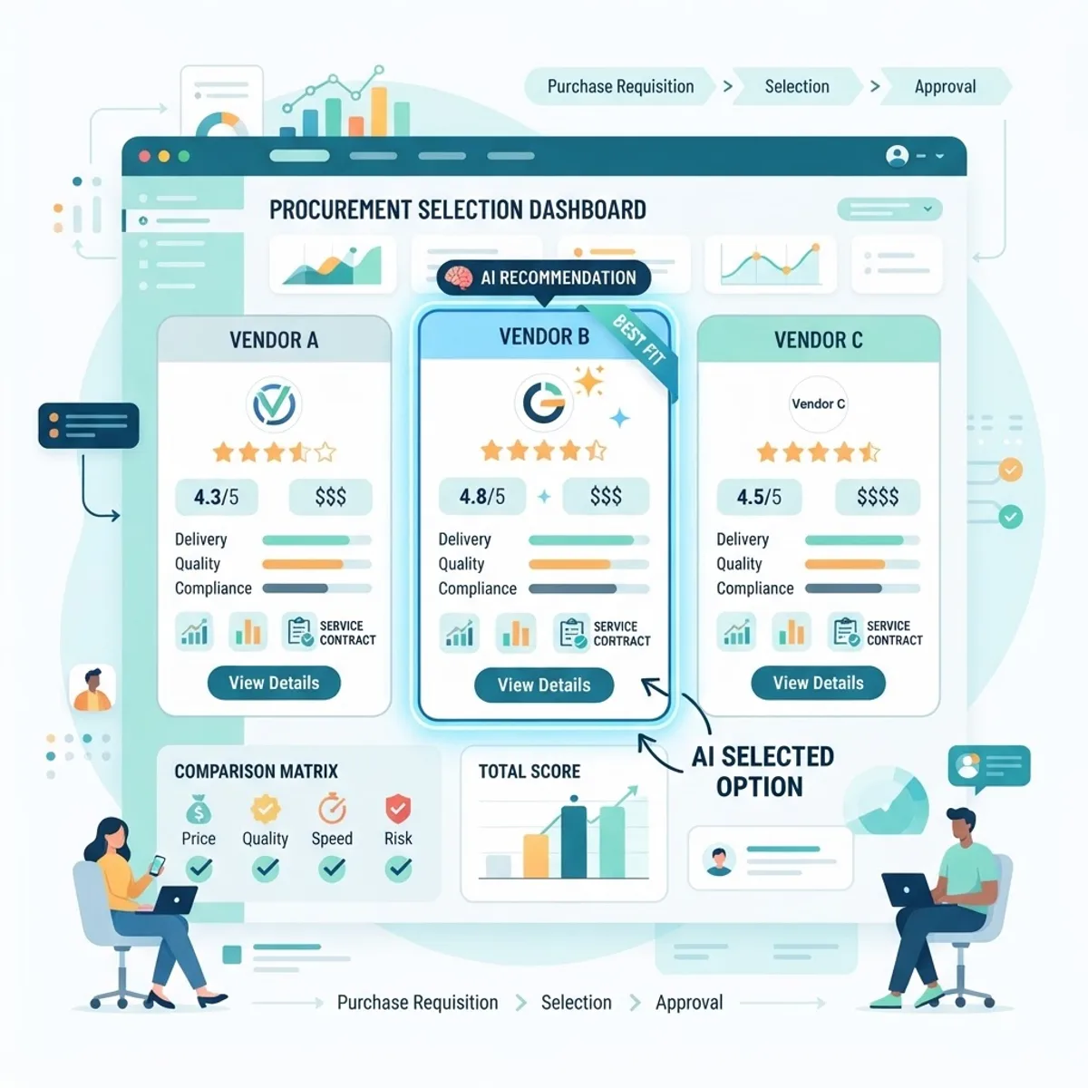 AI vendor selection in procurement