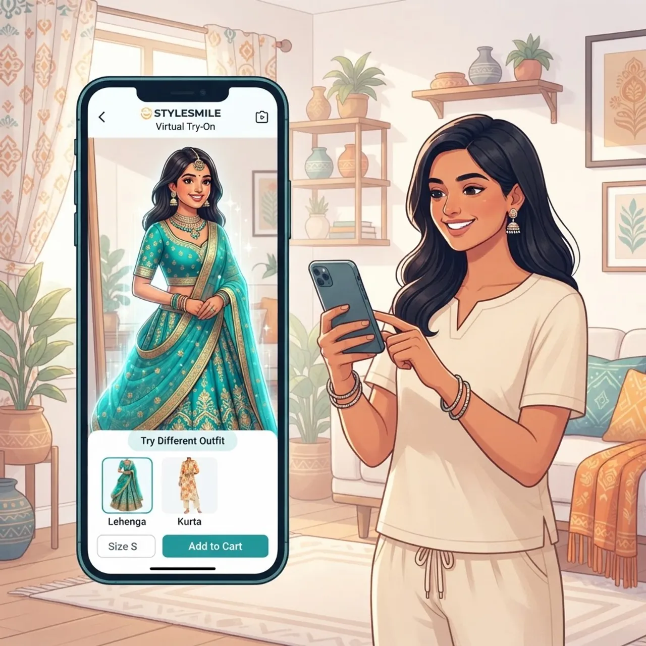 AI virtual try-on for Indian fashion e-commerce