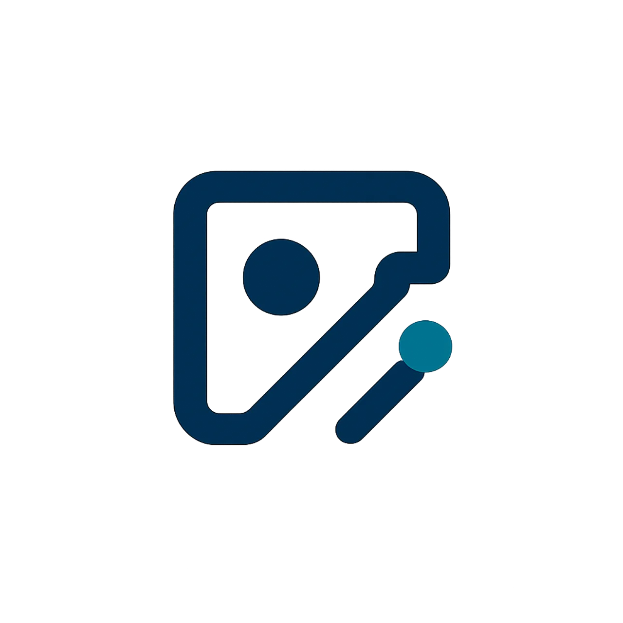 AI2 minimalist abstract logo mark on light background