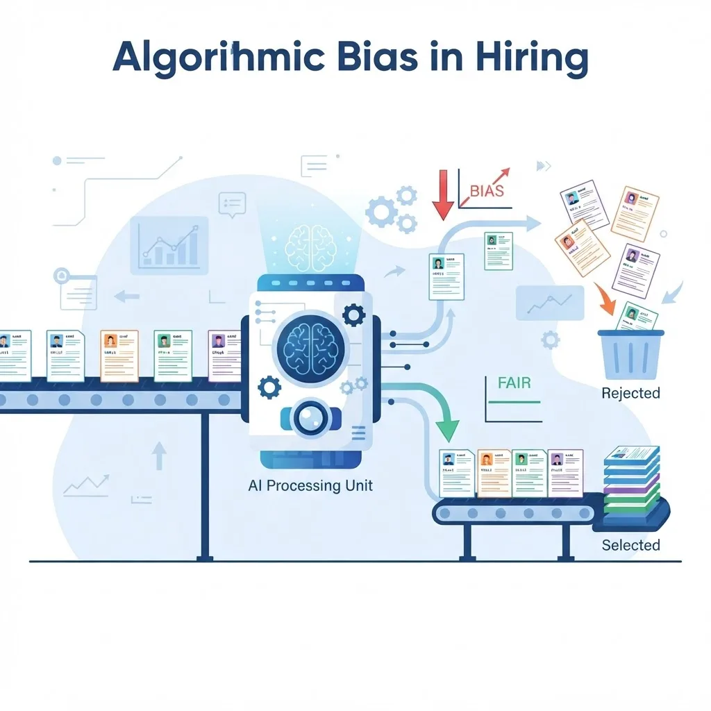Algorithmic bias in hiring example
