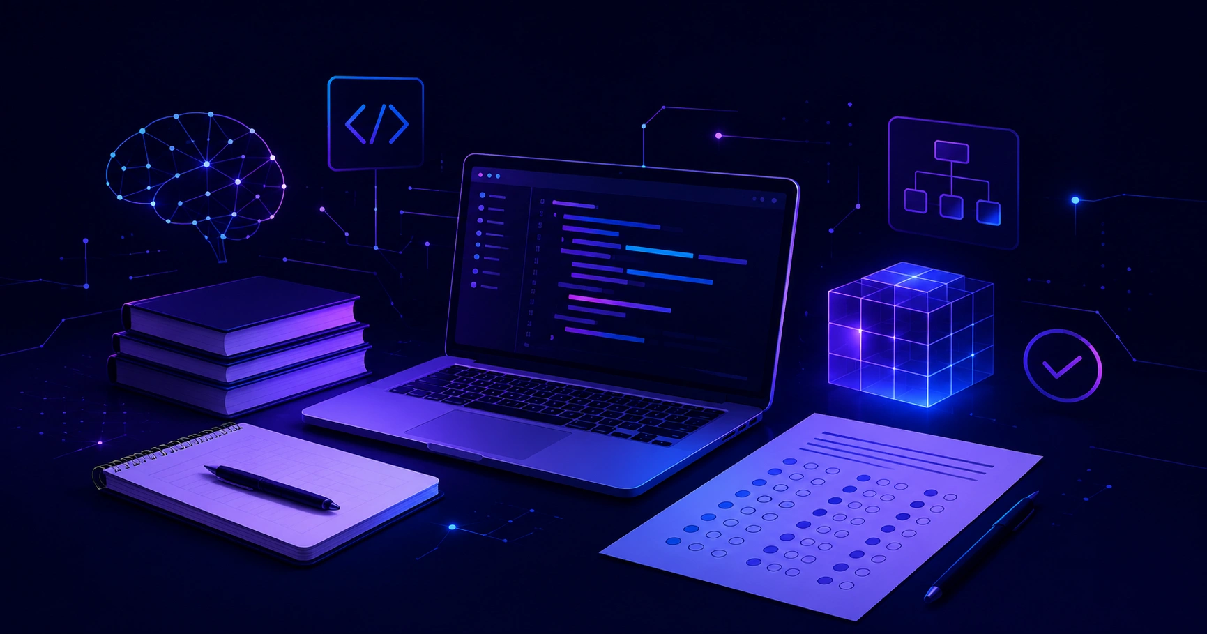 AP Computer Science Principles practice exam on a laptop