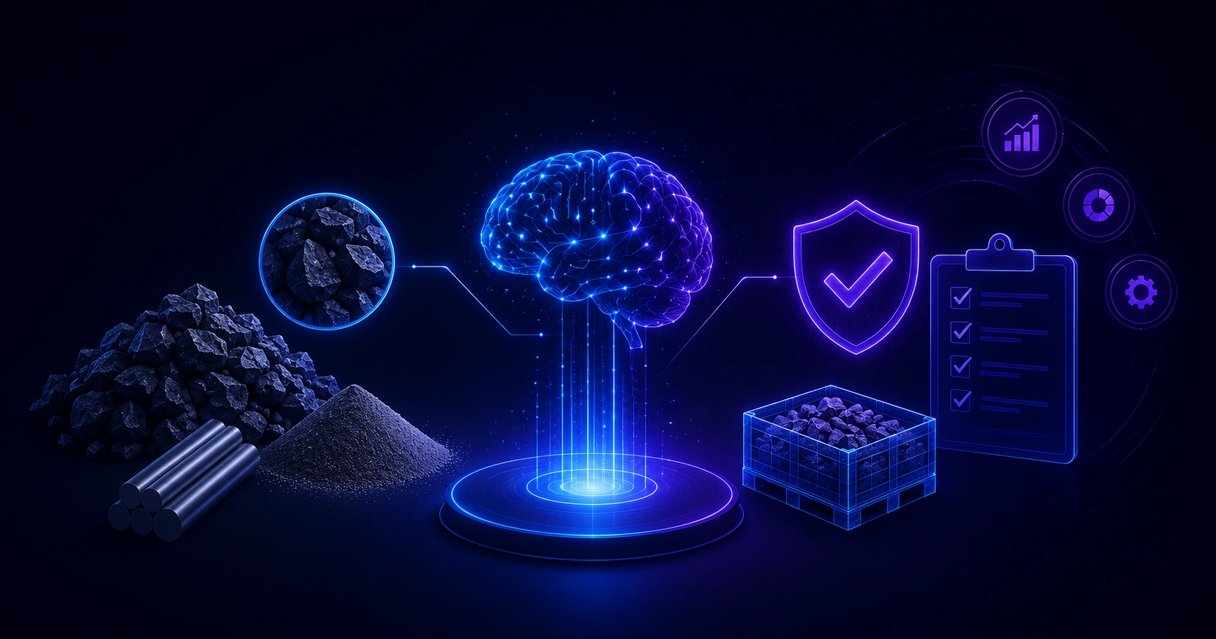 AI managing direct materials quality on a production line