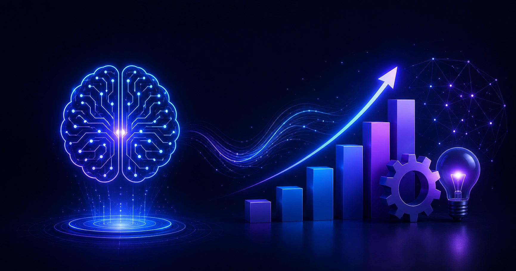 Artificial intelligence firm growth and product innovation cover illustration