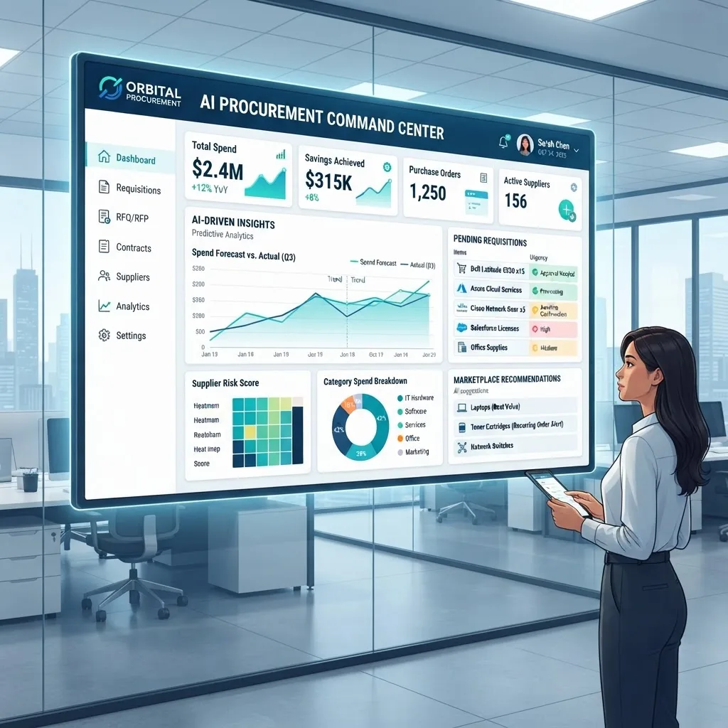 AI procurement portal guided buying dashboard