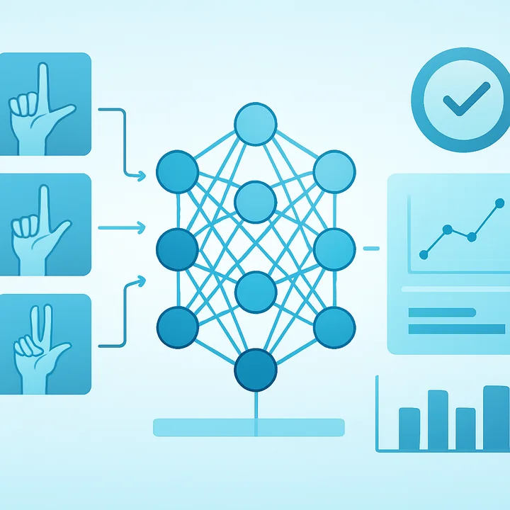 Machine learning models trained on sign language data