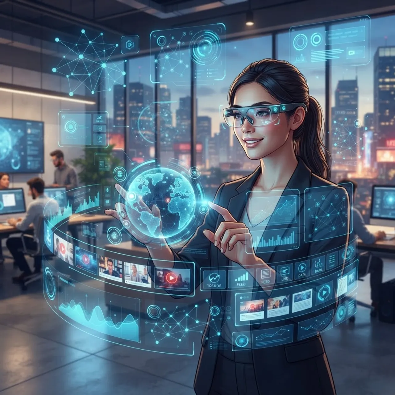Augmented reality overlays in media