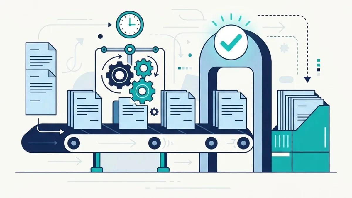 Automated claims filing workflow with validation gates