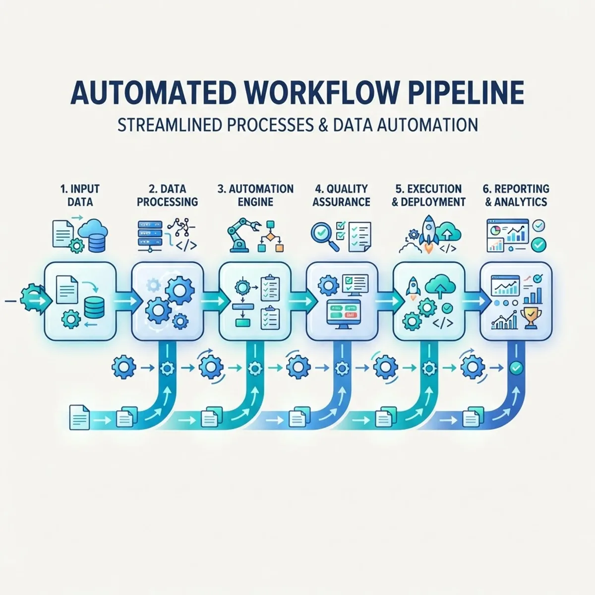 Diagram of an automated evolution workflow pipeline