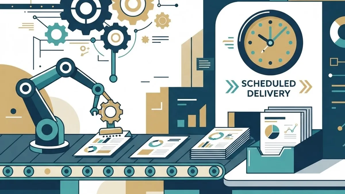 Automated SEO reporting tools assembling report pages