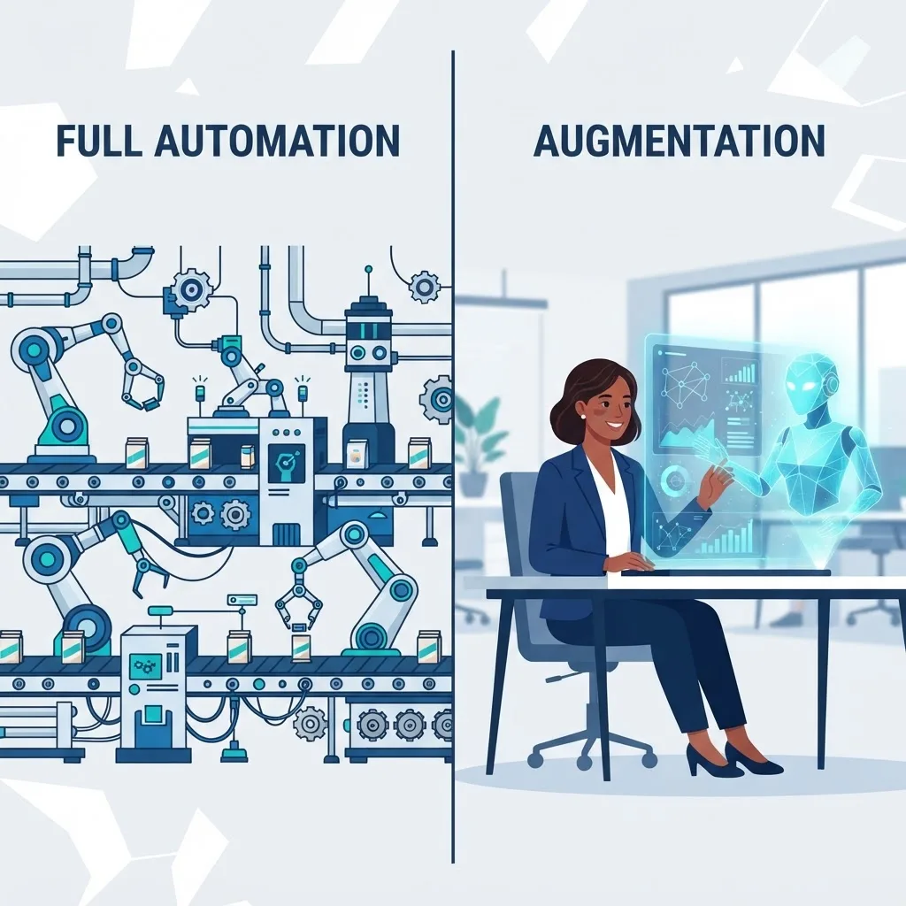 Automation versus augmentation comparison
